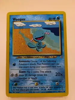 Pokemon Wooper #82/111 Neo Genesis Common Unlimited MP - Image 1