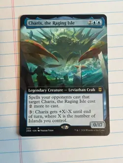Charix, the Raging Isle (Extended Art) Zendikar Rising Foil Magic Card - Image 1