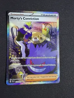 Pokemon Morty's Conviction Special Illustration Rare Temporal Forces 211/162 NM - Image 1