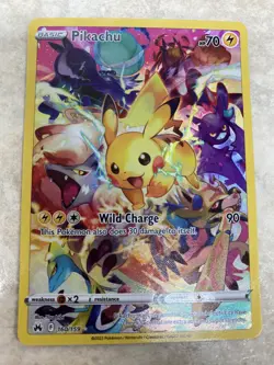 Pikachu 160/159 Pokemon TCG SWSH Crown Zenith NM - Image 1