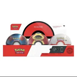 Pokemon 2025 Q4 Poke Ball Tin Display case of 6 Pokeball Factory Sealed - Image 1