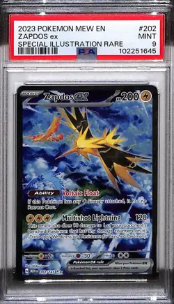 Pokemon Zapdos ex Special Illustration Rare Holo PSA 9 SV151 202/165 2023 - Image 1
