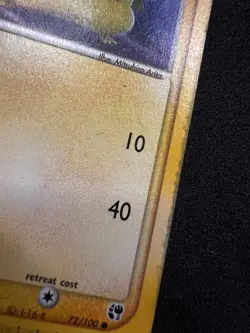 Pokemon Pikachu 72/100 Non Holo - Stained - Image 2