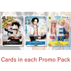 S5996 The Strongest Three Brothers Pack One Piece Saikyo Jump Promo Cards Luffy - Image 3