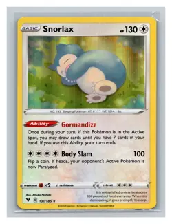 Snorlax #131/185 SWSH04: Vivid Voltage Pokemon Trading Card TCG Nintendo 2020 - Image 1