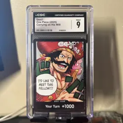 One Piece CCG Don!! Card Gol D. Roger OP13 CGC 9 - Image 1