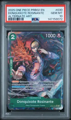One Piece Prem Booster Vol. 2 Donquixote Rosinante OP05-030 Alt Art PSA 10 - Image 1