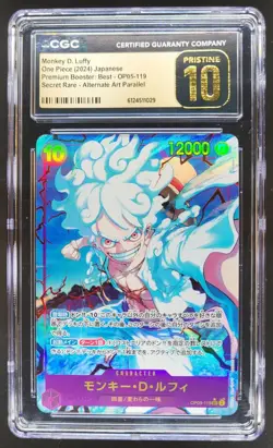 2024 ONE PIECE JP MONKEY D. LUFFY SECRET RARE OP05-119 CGC 10 PRISTINE A PT - Image 1