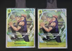 x2 Roronoa Zoro SR OP15-113 - One Piece TCG - Adventure on Kami’s Island - Image 1