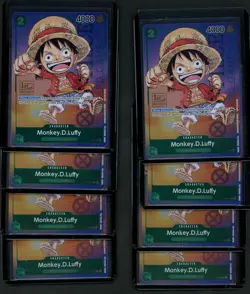 Lot of (8) One Piece TCG P-037 1st Anniv. Tournament Monkey.D.Luffy - Image 1