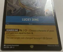 Disney Lorcana - Lucky Dime 165/204 Into the Inklands COLD FOIL NM - Image 3