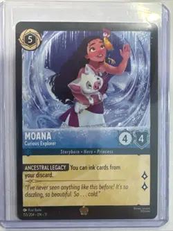 DISNEY LORCANA Winterspell Moana - Curious Explorer 155/204 Legendary Regular - Image 1