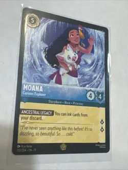 DISNEY LORCANA Winterspell Moana - Curious Explorer 155/204 Legendary Regular - Image 4