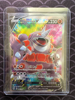 Rhyperior V 181/189 Darkness Ablaze Full Art Ultra Rare Pokemon TCG Card NM - Image 1