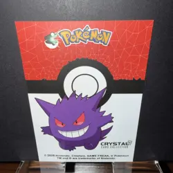 Pokemon Crystal Card Collection Set #094 Gengar Gold Holo Foil Chase - Image 2