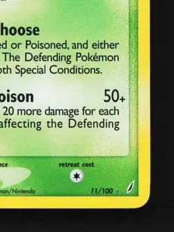 Swalot 11/100 Crystal Guardians STAMP LP Pokemon Card TCG - Image 5