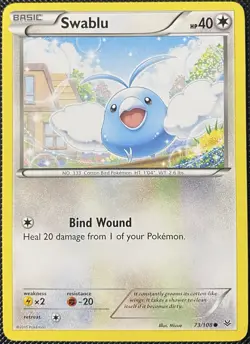 Swablu 73/108 Roaring Skies Regular - Pokemon Card - Image 1