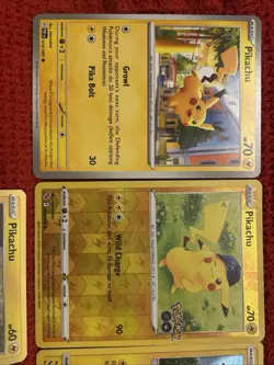 Pokemon Pikachu Card Lot - 6x Cards - Modern Holo Reverse Stamp - NM-HP - Image 2