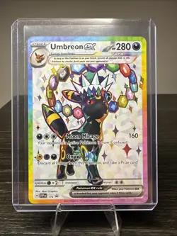 Umbreon EX SVP EN 176 Black Star Promo Prismatic Evolutions Pokemon TCG Card - Image 1