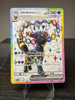 Umbreon EX SVP EN 176 Black Star Promo Prismatic Evolutions Pokemon TCG Card - Image 2