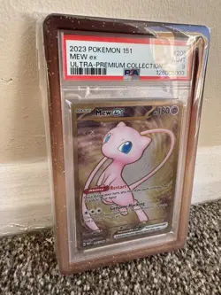 Pokemon Mew EX Metal TCG Card 205/165 S&V 151 Ultra Premium Collection PSA 9 - Image 3