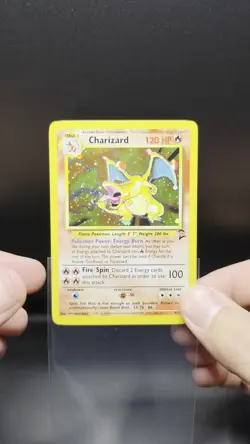Charizard Base Set 2 Holo LP Swirl (Mouth) 🔥 WOTC Pokemon Card - Image 2