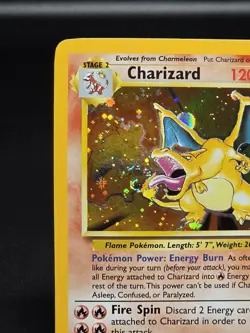 Charizard Base Set 2 Holo LP Swirl (Mouth) 🔥 WOTC Pokemon Card - Image 3