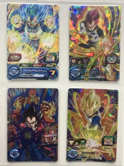 Dragon Ball Vegeta Blue God SSJ4 SSJ Holo Card Set Official Japan SDBH - Image 1