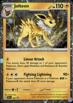 Jolteon - (Cosmos Holo) Holo Rare SV: Scarlet & Violet Promo Cards 169 NM - Image 1