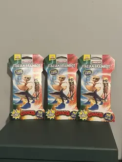 Italian Brainrot Chaos 1st Edition 3 Packs Sealed Collectible Card Game - Image 1