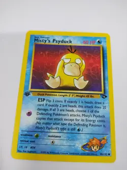 MINT Pokemon Card - Misty's Psyduck Gym Challenge 90/132 Common 1st Edition - Image 1
