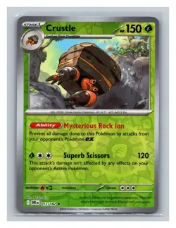 Crustle #012/182 SV10: Destined Rivals Pokemon Trading Card TCG Nintendo 2025 - Image 1