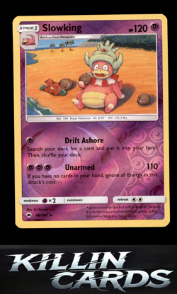 Reverse Holofoil Slowking 48/147 Pokemon Rare SM - Burning Shadows Card NM - Image 1