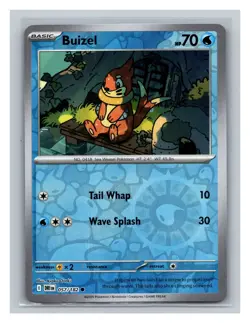 Buizel #057/182 SV10: Destined Rivals Pokemon Trading Card TCG Nintendo 2025 - Image 1
