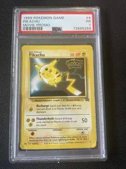 Pikachu Pokemon card movie promo #4 PSA 1 PR - Image 1