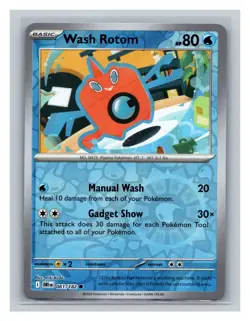 Wash Rotom #061/182 SV10: Destined Rivals Pokemon Trading Card TCG Nintendo 2025 - Image 1