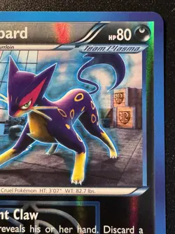 Liepard 84/135 B&W Plasma Storm Pokemon Card Reverse Holo Foil Rare MP - Image 4