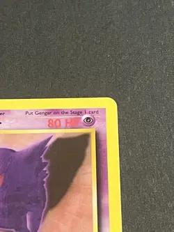Gengar 20/62 Fossil Set Rare Non-Holo Pokemon Card 1999 WOTC Vintage Psychic - Image 4