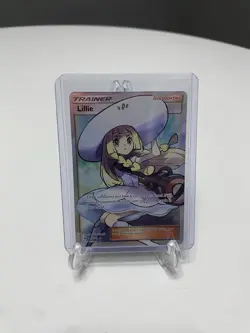 Pokemon Lillie Full Art Ultra Rare Holo SM Base Set Trainer 147/149 Card - Image 1