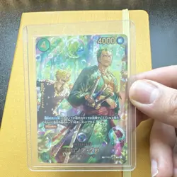 Bandai One Piece CCG Roronoa Zoro PRB02-006 SP Foil Blocker 4000 Power Card - Image 1