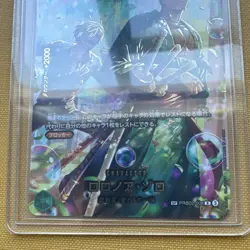 Bandai One Piece CCG Roronoa Zoro PRB02-006 SP Foil Blocker 4000 Power Card - Image 4