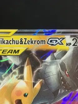 Pokemon Pikachu & Zekrom GX Tag Team Full Art Holo 33/181 2019 HP240 Rare Card - Image 5
