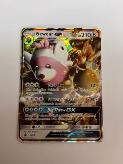 Pokemon Bewear GX SM34 Black Star Promo Sun & Moon TCG Card 2017 Card Holo NM/M - Image 1