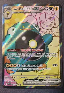 Ionos Bellibolt EX Journey Together Ultra Rare Card 172/159 Near Mint - Image 1