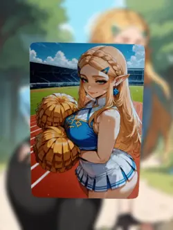 Zelda The Legend Of Zelda Anime Waifu Sexy Goddess Doujin Lewd Hentai Card - Image 1