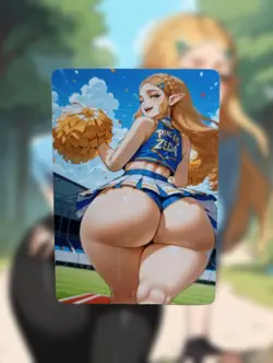 Zelda The Legend Of Zelda Anime Waifu Sexy Goddess Doujin Lewd Hentai Card - Image 1