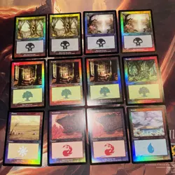 Mtg Foil Vintage 23 Land Lot Onslaught Mercadian Masques Odyssey Nm Island Plain - Image 2