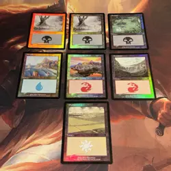 Mtg Foil Vintage 23 Land Lot Onslaught Mercadian Masques Odyssey Nm Island Plain - Image 5