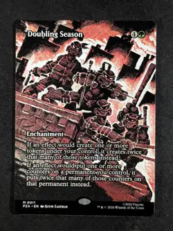 2026 MTG DOUBLING SEASON #0011 TMNT: Source Material Borderless Mythic Rare - Image 1