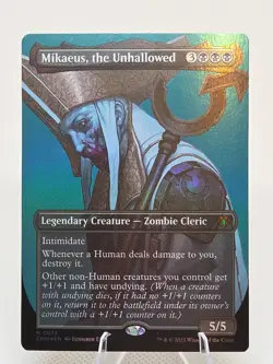 Mikaeus, the Unhallowed (Borderless) FOIL X1 CMM MTG Commander Masters (A) - Image 1